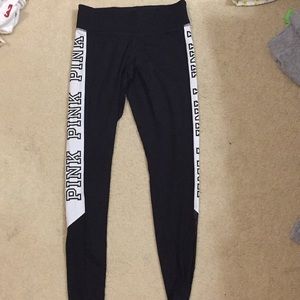 Black Leggings with Mesh panel